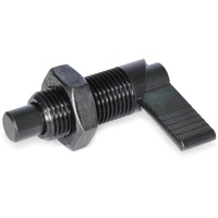 Ganter norm Ganter Normelemente GN 612-10-M16-AK 612-10-M16-AK-Rastriegel, brüniert, Gewinde