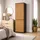 home collective Kleiderschrank 50 x 40 x 180 cm Anthrazit-Eiche