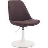 CLP Esszimmerstuhl Maverick Polyester braun/weiß