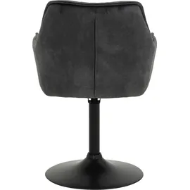 HELA Tische Apollo BIRTE Armlehnenstuhl,Sessel, Legierter Stahl, Anthrazit, 2er Set