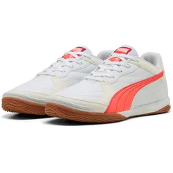 Hallenschuh PUMA "PRESSING IV", Gr. 41, puma weiß, glowing rot, schwarz crimson, puma schwarz, Synthetik, sportlich, Schuhe
