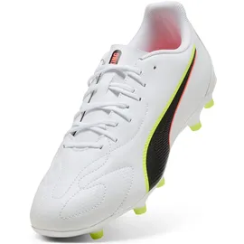 Puma King 20 Play AG/FG Herren white/glowing red/yellow alert 39