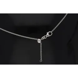 Kreuzkette ADELIA ́S "schmuck, damen schmuck, für sie, hochwertig, preiswert, günstig", silber, Halsketten, Herren, Edelstahl, Schmuckset mit bis 45 cm stufenlos verstellbarer 925 Silber Halskette