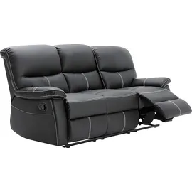 vente-unique Sessel Relax Kunstleder 75 x 112 x 87 cm Schwarz