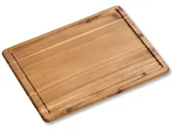 Kesper Schneidebrett mit Saftrille 21181-71 , Maße (H x B x T): 1,5 x 28 x 38 cm