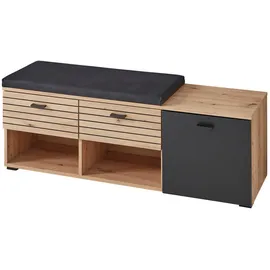 VOLEO BUFFALO Garderoben-Set 126x202x38 Eiche