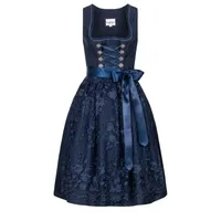 Nübler Trachtenkleid Dirndl midi Gloria in Blau von Nübler blau 38