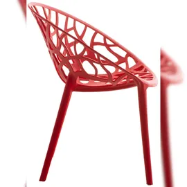 CLP Gartenstuhl Hope Sessel 59 x 59 x 80 cm rot 4 St.