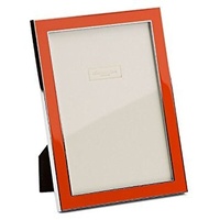 Addison Ross Orangefarbener Emaille-Rahmen 10 x 15 cm.