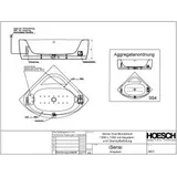 Hoesch iSensi Eckbadewanne 150 x 150 cm (3857i.010305004)