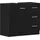vidaXL Waschbeckenunterschrank 63 x 54 x 30 cm Schwarz