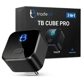 Tradebit TB Cube Pro Wireless Adapter für Apple CarPlay und Android Auto