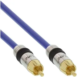 InLine Cinch Kabel VIDEO & digital AUDIO - PREMIUM - 1x Cinch St / St - 1m