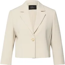 s.Oliver Cropped-Blazer mit 3/4-Ärmeln - beige - 44