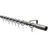 Ø 19 mm 120 cm edelstahl-optik