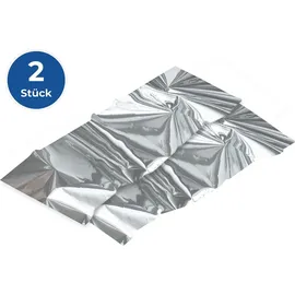 Maximex Sichtschutz 90 x 220 cm Silber 2 St.
