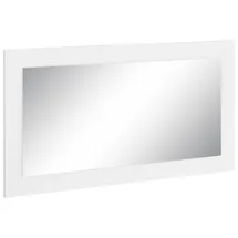 borchardt Möbel Spiegel BORCHARDT MÖBEL "Vaasa", weiß, B:75cm H:40cm T:2cm, Glas, Spiegel, mit Rahmen