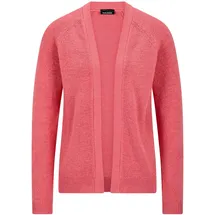 GOLDNER Strickjacke mit Strickbandblende Rot 20
