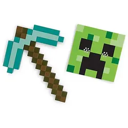 Minecraft Kinder-Set Diamantspitzhacke & Maske „Creeper“