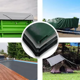 Vendomnia Abdeckplane 2 x 8 m Weiß