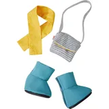 HABA 306579 Kleiderset Accessoires, Zubehör für Puppen ab 1,5 Jahren, Bunt