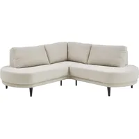 Atlantic Home Collection Ecksofa Ronny, L-Form«, wahlweise in beige, mit Wellenunterfederung beige