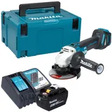 Makita DGA 511Z inkl. 1 x 9,0 Ah + Ladegerät + Makpac 