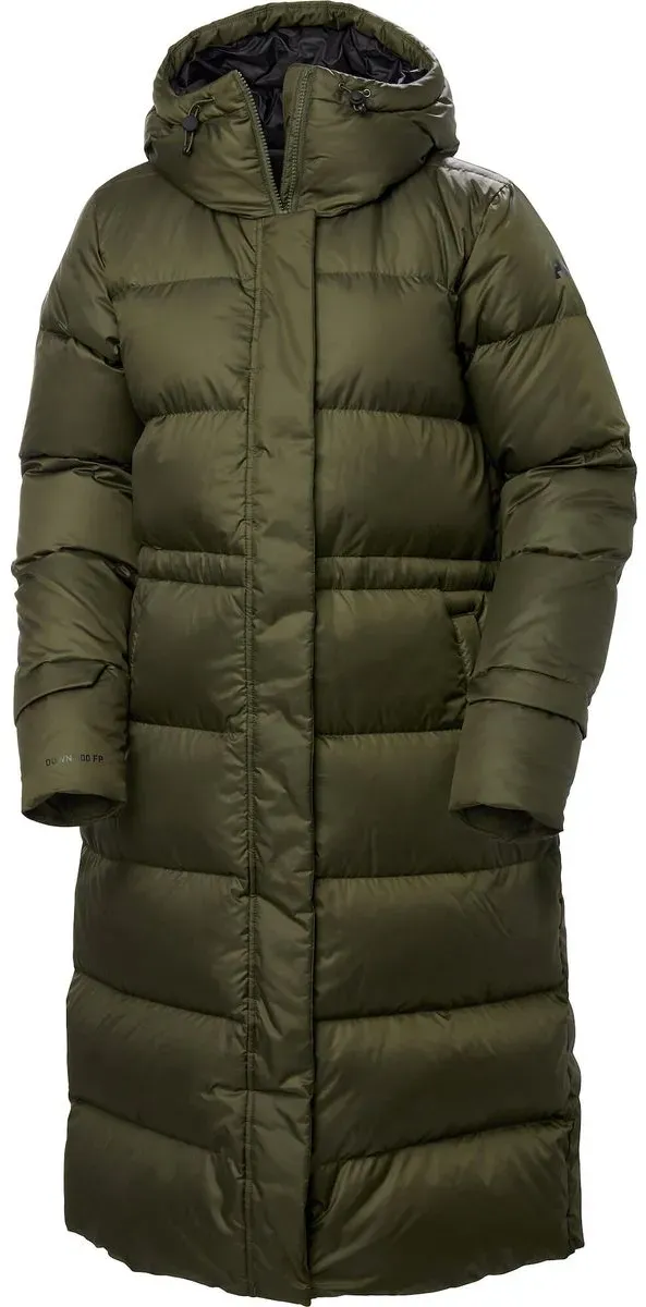 Helly Hansen W Essence Long Down Coat utility green (431) M