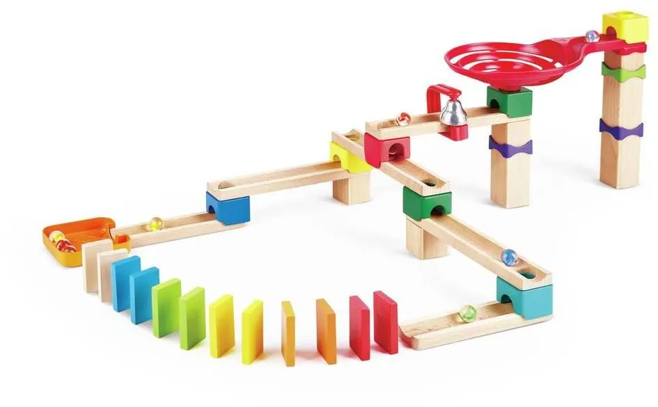 Hape Zweispurige Murmelbahn mit Domino 1 St