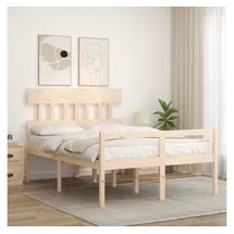 vidaXL Seniorenbett 140 x 200 cm Braun