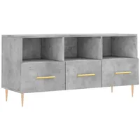 Furnicato TV-Schrank Betongrau 102x36x50 cm Holzwerkstoff