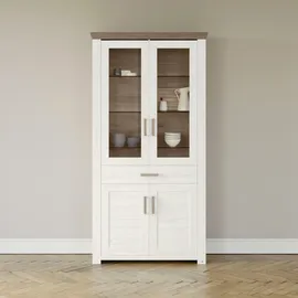 Set One by Musterring Standvitrine »York« Typ 18, mit zwei Glastüren, in 3 Farbvarianten, Höhe 207 cm