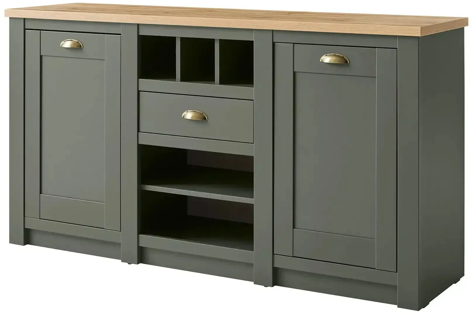 Sideboard  Florentina , grün , Maße (cm): B: 145 H: 83 T: 41.0