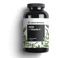 Natural Elements MSM 2000mg + Vitamin C Tabletten 365 St.