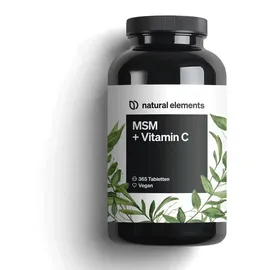 Natural Elements MSM 2000mg + Vitamin C Tabletten 365 St.