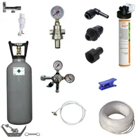 BieTal Wassersprudler Anschlußpaket + Aktivkohle Filter + 6 Kg CO2