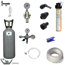 BieTal Wassersprudler Anschlußpaket + Aktivkohle Filter + 6 Kg CO2