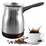 Vegena Espressokocher Induktion, 0.8L Türkische Kaffeekanne, Elektrische Türkische Kaffeemaschine, Espressokocher Camping Elektrische Kaffeekanne Für Zuhause,Büro,Mocca & Tee,Reisen