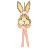 I.GE.A. Dekofigur Hase Osterhasen Deko Ostern Osterdeko Figur Türdeko Wanddeko Osterfigur Frühlingsdeko Dekohase Skulptur Frühling