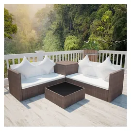 vidaXL Garten-Lounge-Set 4-tlg. braun 42892