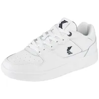 Sneaker KARL KANI "89 2K", Herren, Gr. 45, weiß, dunkel blau, Leder, Schuhe Sneaker