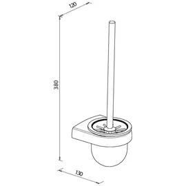 Bravat WC-Wandgarnitur Metasoft Chrom