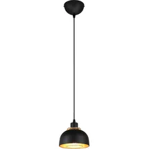 Trio Punch 1-flg. 40W 1x E27 60 cm schwarz matt/goldfarbig