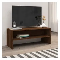 Furnicato TV-Schrank Braun Eichen-Optik 100x40x40 cm Holzwerkstoff