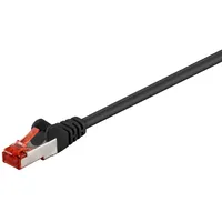 goobay 30m CAT 6 Patchkabel, S/FTP (PiMF), schwarz