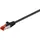 goobay 30m CAT 6 Patchkabel, S/FTP (PiMF), schwarz