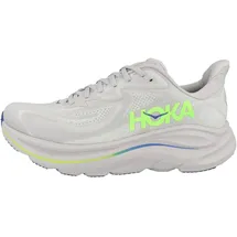 HOKA Clifton 10 Herren Ash Grey/Neon Green 46