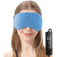 AROMA SEASON | Große elektrisch beheizbare Wärmebrille für ultimative Entspannung | Wärmende Augenmaske aus Seide | Geruchslos oder mit angenehmen Lavendel-Duft