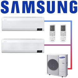 Samsung Multisplit 2x Wind-Free Exklusiv AR 18 Wandgerät 5 kW mit Free Joint Außeneinheit 8 kW