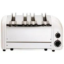 Dualit Toaster/ Sandwich-Toaster 4 Edelstahl +  weiß